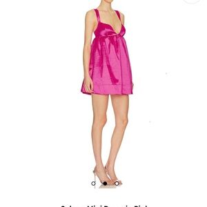 For Love and Lemons Selena Pink Mini Dress